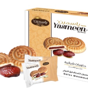 معمولتي التمر بالدقيق الابيض شركه ياسمين 475 غ
