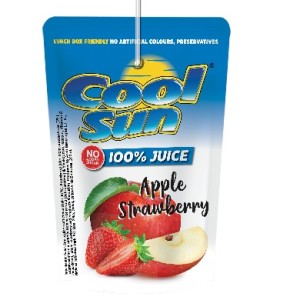 عصير كول سن بنكهه تفاح وفراوله بدون سكر مضاف 200 مل