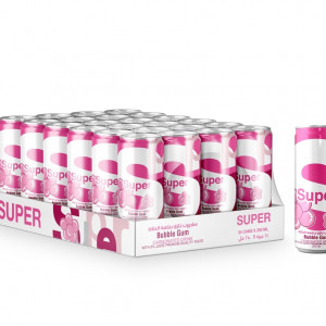 سوبر مشروب غازي نكهه العلكه 250 مل 24 حبه