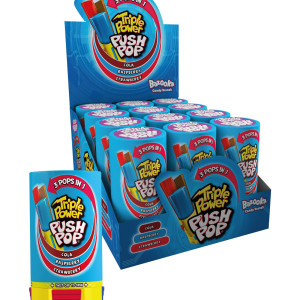 حلاو تريبل بور بوش اب نكهه فراوله وتوت وكولا 34غ 12حبه