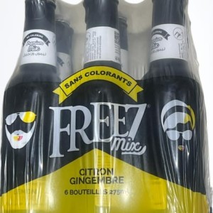 مشروب فريز نكهه ليمون وزنجبيل اسود 275 مل 6 حبه